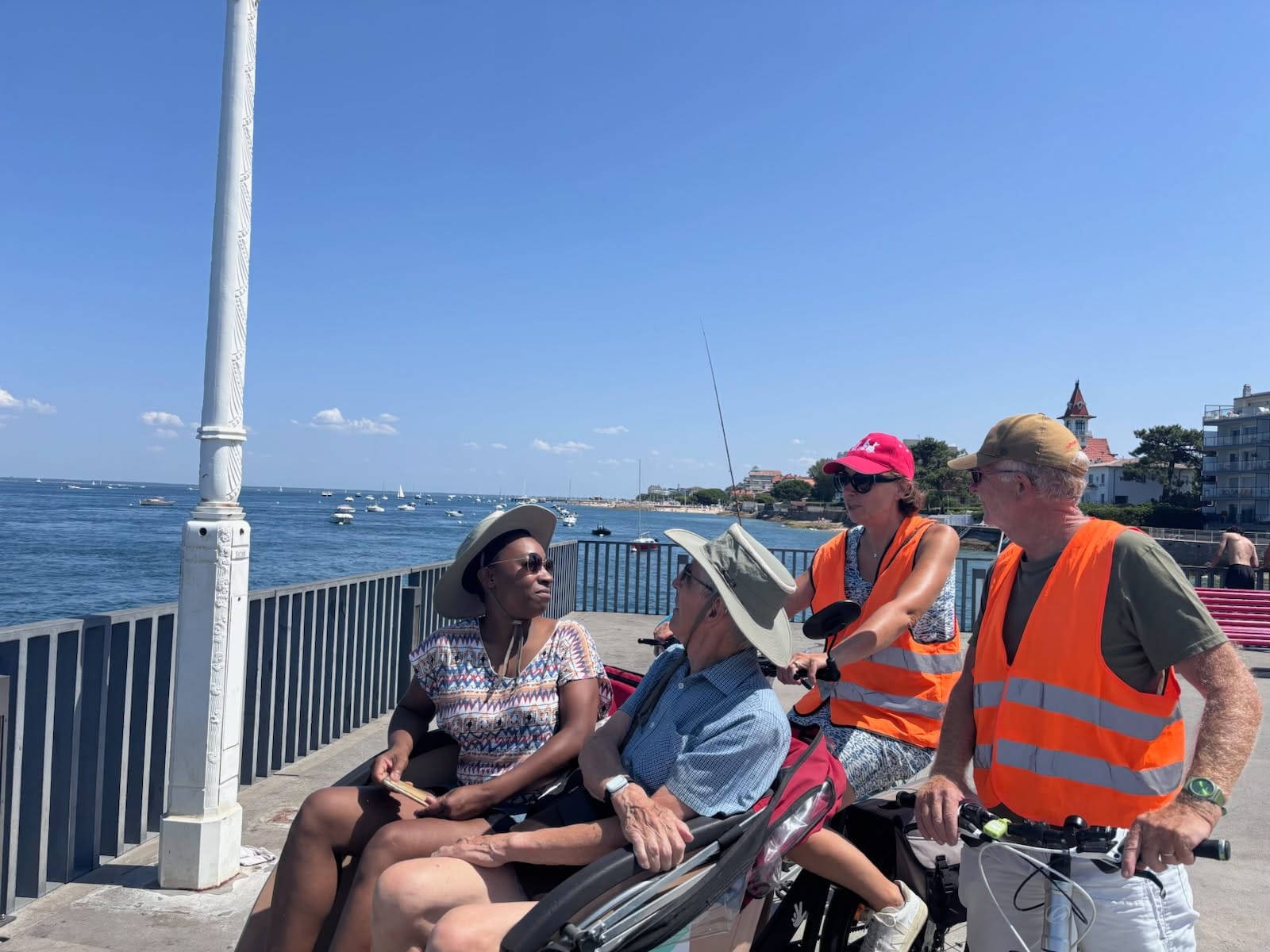 Deuxième balade en triporteur à Arcachon et sur la plage Pereire